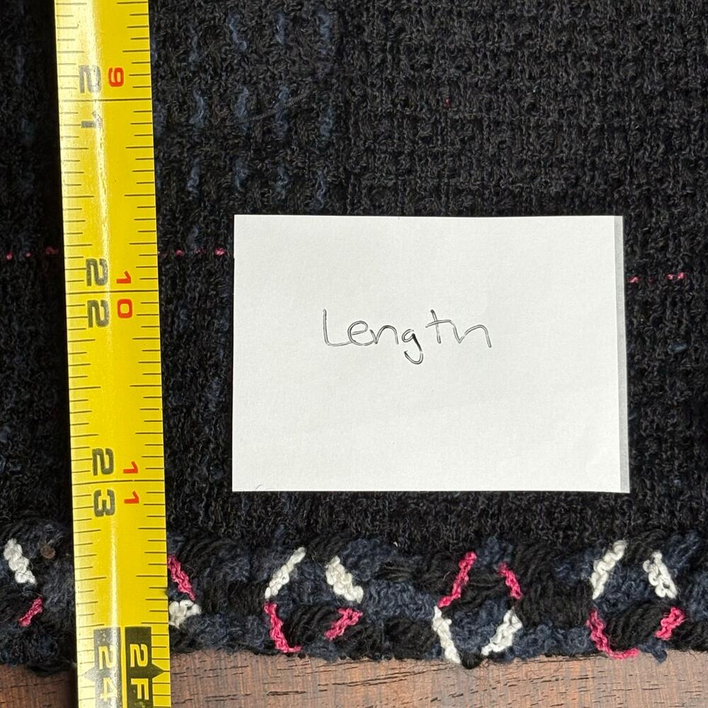 Chanel Cruise Collection 07 Tweed Jacket 42 EU 10 US Black Navy Pink White - Picture 13 of 14